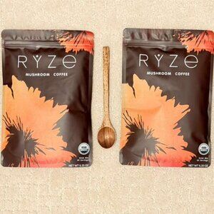 (2-Packs) Organic Mushroom Coffee(with Spoon)| Unique Blend Healthy-(NWT Sealed)